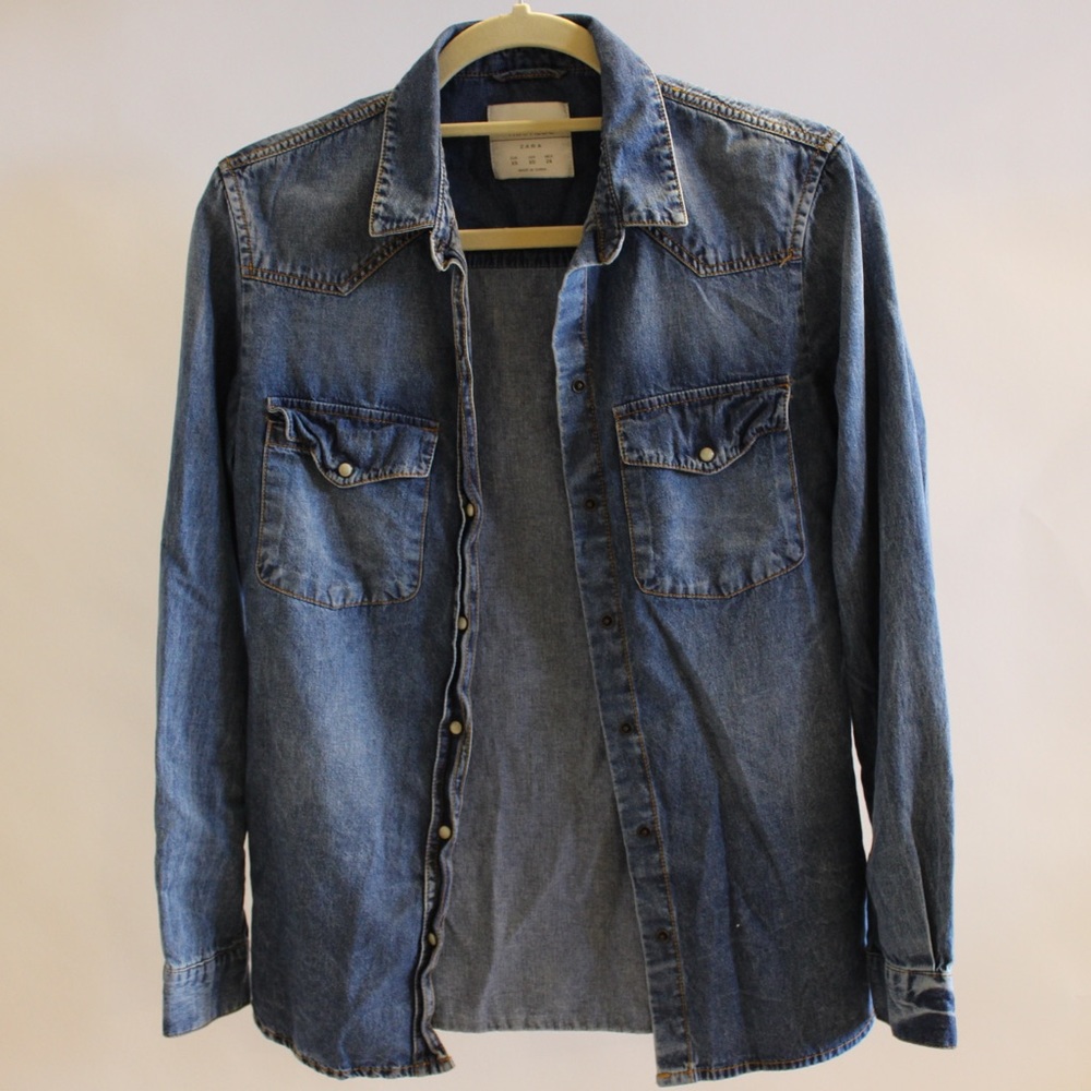 Zara Denim button up